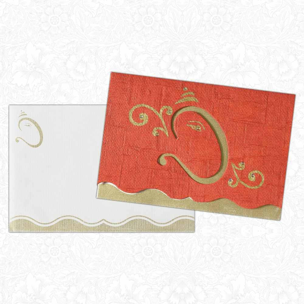Invitation Card - Mystical Ganesha Multi-Ceremony Invitation Card-KNK3627-King of Cards