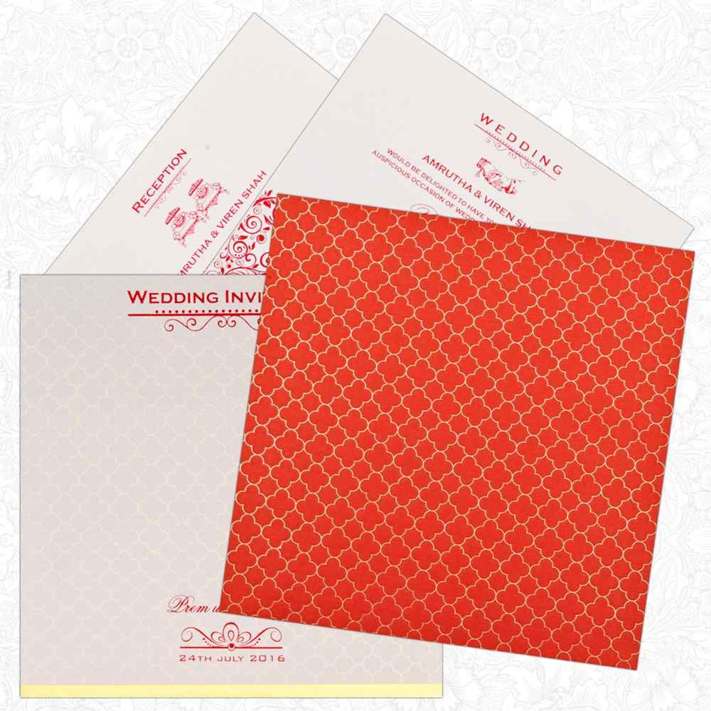Red Invitation Card-KNK3700