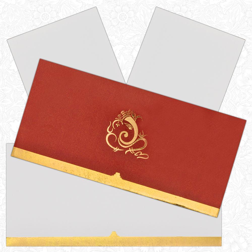 Red Personal Invitation Card-KNK3803