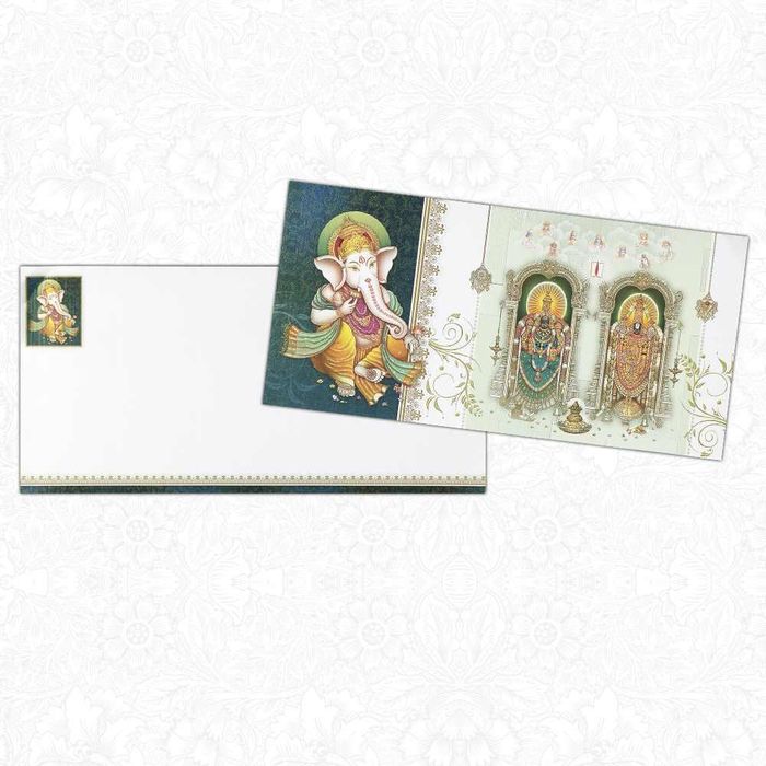Invitation Card Radha Krishna Metallic Wedding Card-King of Cards