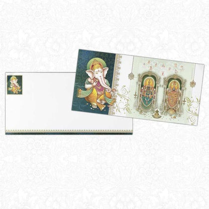 Invitation Card Radha Krishna Metallic Wedding Card-King of Cards