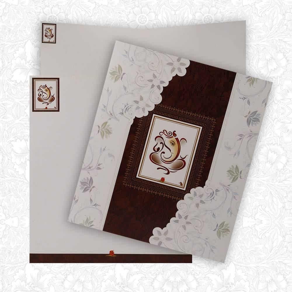 Well Groomed Ganesha With Sandal Shaded Card-KNK3905