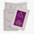 Fabulous Violet Shading With Bloom Subject Wedding Card - KNK4124