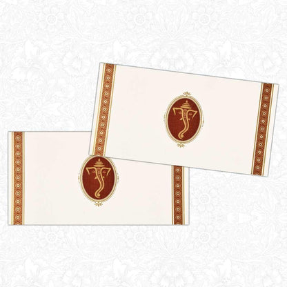 Choose Standard Horizontal Ganesha Wedding Invite from our latest collection of marriage invitation cards. We assure quality and price cannot be matched at any wedding card store.