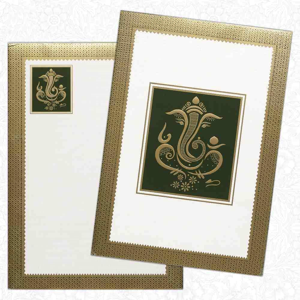 Invitation Card - Maha Ganapathi Traditional Kalyana Patrika-KNK4237