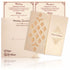 Cream Metallic Laser Cut Invitation With Sandal Wolly Foil-KNK4344C-King of Cards