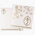 Invitation Card - A Contemporary Ganesha Card in White and Gold-KNK4409