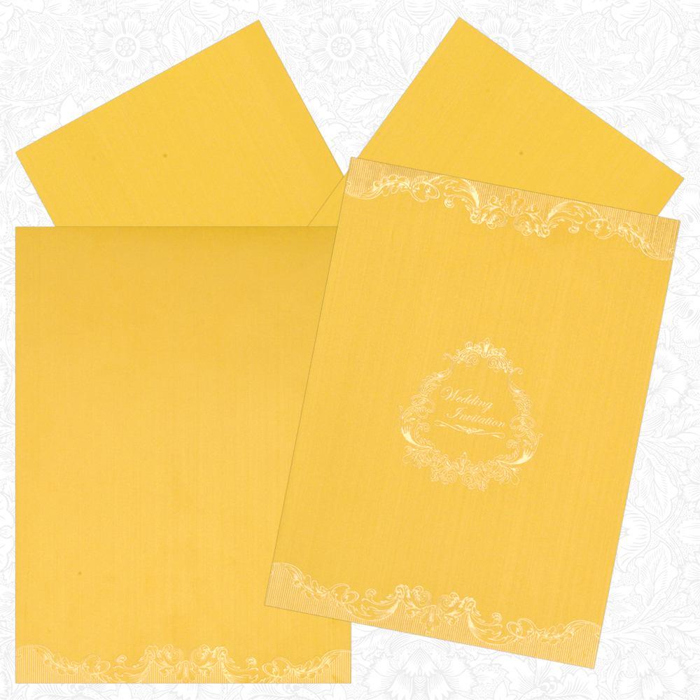 Beautiful Gold Shading with Gold Foiling Wedding Card