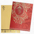 Invitation Card - Stunning Creation in Red and Gold with Hindu Ganesha Invitation Card-KNK4626