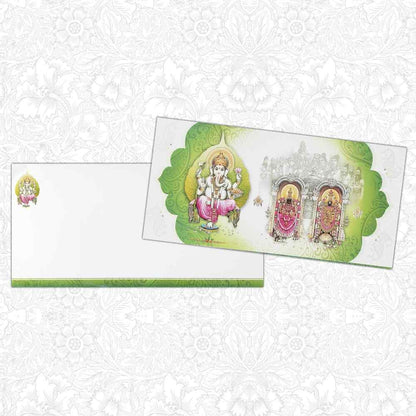 Invitation Card Radha Krishna Metallic Wedding Card
