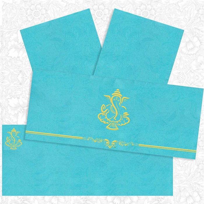 Light Blue Invitation Card-King of Cards