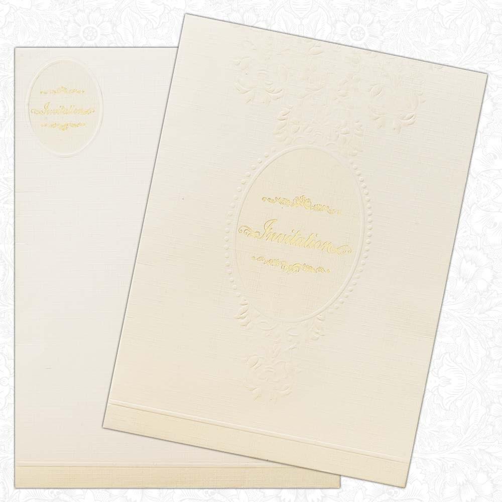 Invitation Card - Soothing Wedding Invitation Card-KNK4891