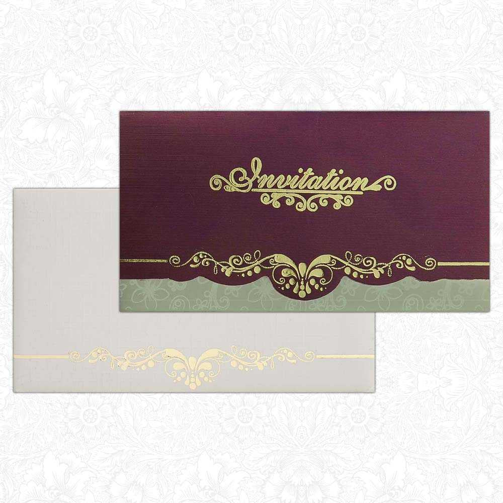Invitation Card - Elegant Personal Marriage Cards-KNK4963
