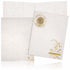 Grey Jumbo Metallic Floral Gold Foiling With Ganesha-KNK50270