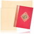 Red Prince Paper Gold Border Wedding Card-KNPM705R