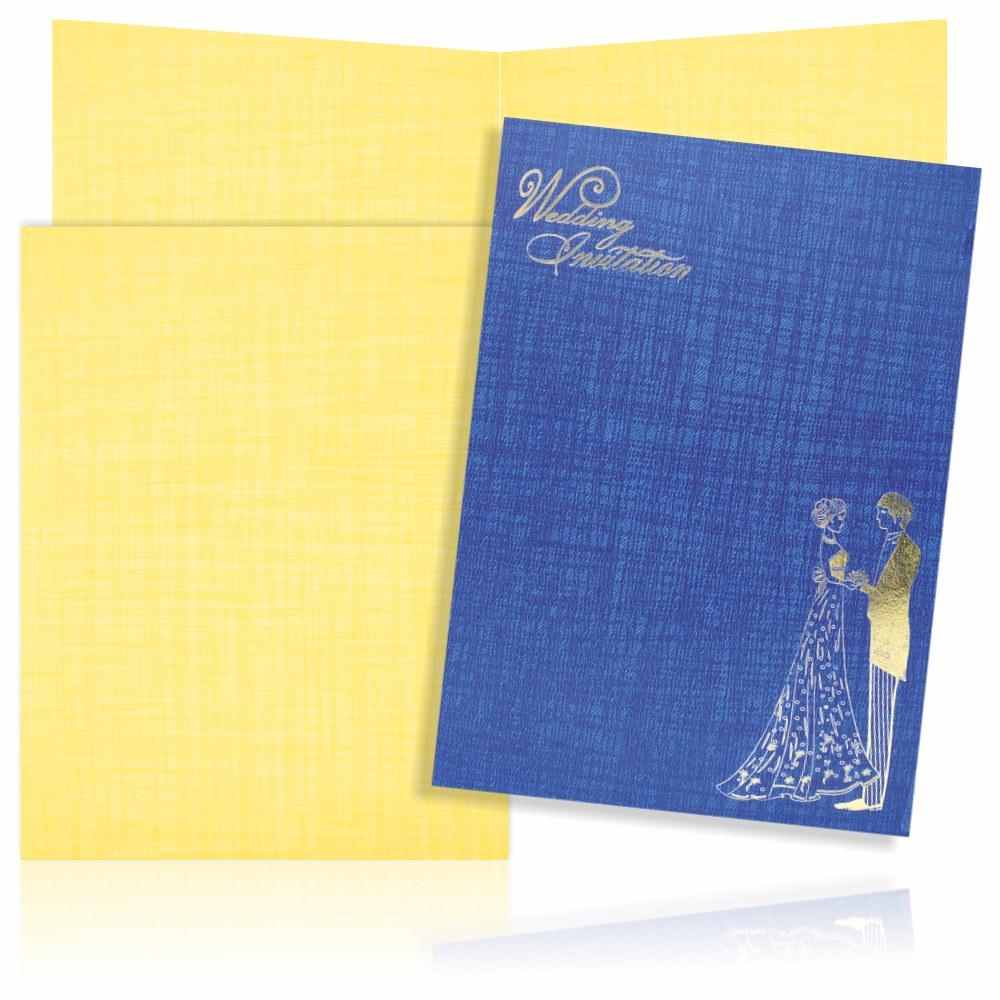 Blue Prince Paper Print Bride And Groom Design-KNPP712B-King of Cards