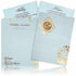Light Blue Padded Invitation With Gold Foiling Print-KNPS9511B