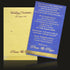 Blue single sheet with gold envelope gold border invitation card-King of Cards