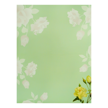 Mint Green Rose Floral Wedding Card-KNTY6814