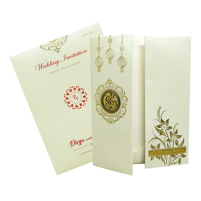 White Door Type Unique Invitation Card-KNPM9532W