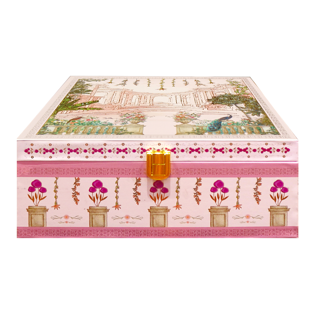 Pastel Pink Palace Luxury Sweet Jar Box-KBX10106