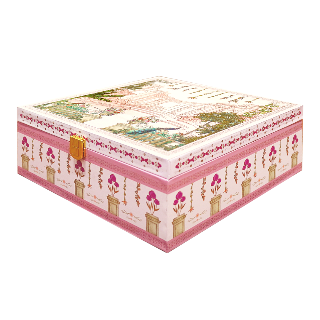 Pastel Pink Palace Luxury Sweet Jar Box-KBX10106