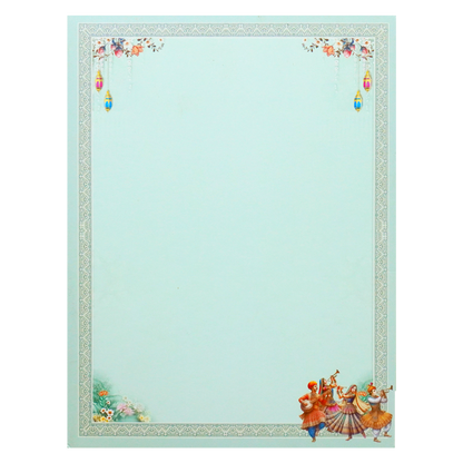 Royal Procession Padded Wedding Card-KSH72360