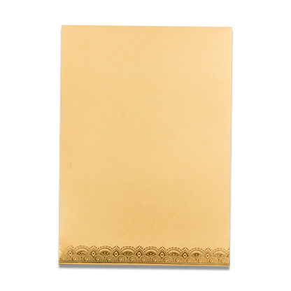 Gold Metallic Royal Wedding Card-KNCM16GGM