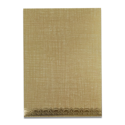 Gold Foil Pattern Wedding Card-KNCM16BRM