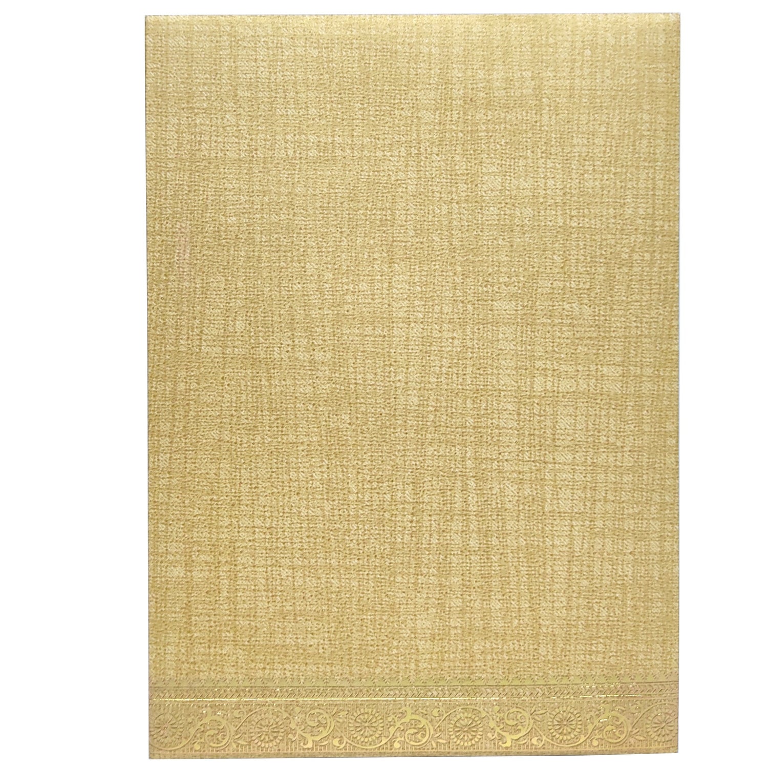 Brown Gold Metallic Designer Invitation Card With Gold Foiling Print-KNCM26NF-King of Cards