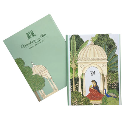 Green Arch Padded Wedding Card-King of Cards