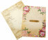Cream Padded Floral Design In Offset With Roses And Name Plate-KNPO8504C-King of Cards