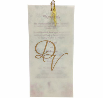 Pink Floral Laser Cut Panache Offset wedding Card-KNP7008P-King of Cards