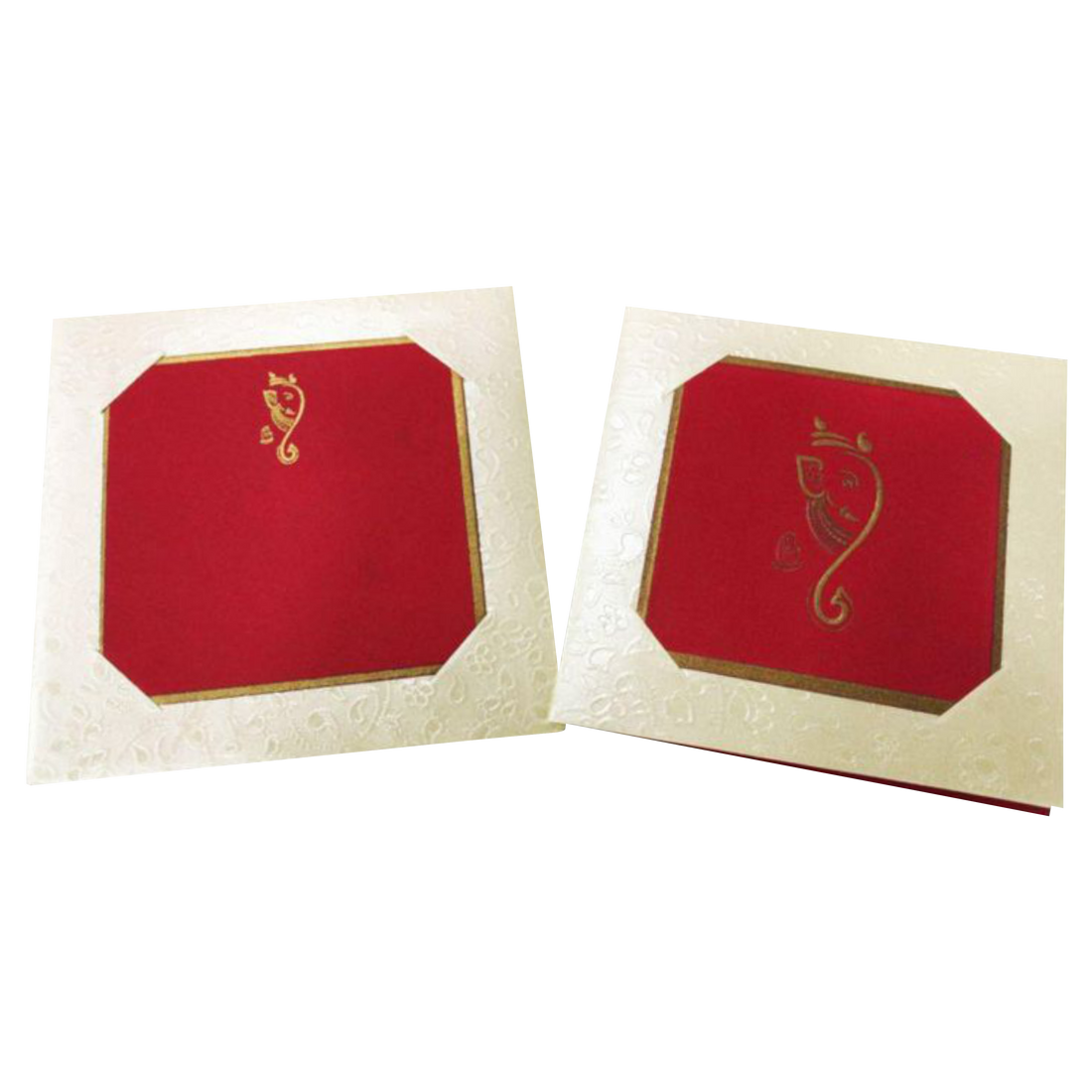 Red Ganesha Invitation Card