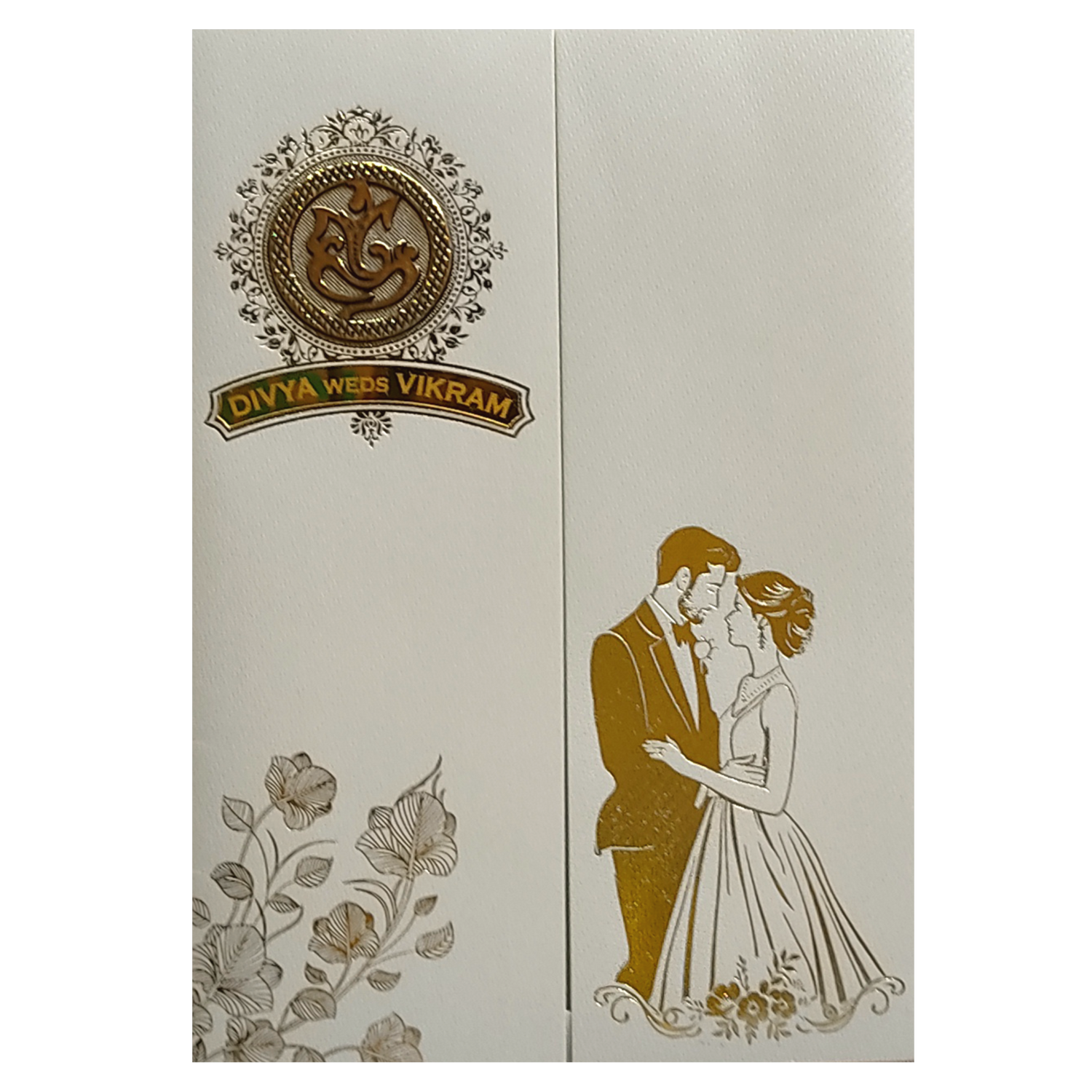 Grey Door Type Traditional Marriage Card-King of Cards