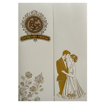 Grey Door Type Traditional Marriage Card-King of Cards