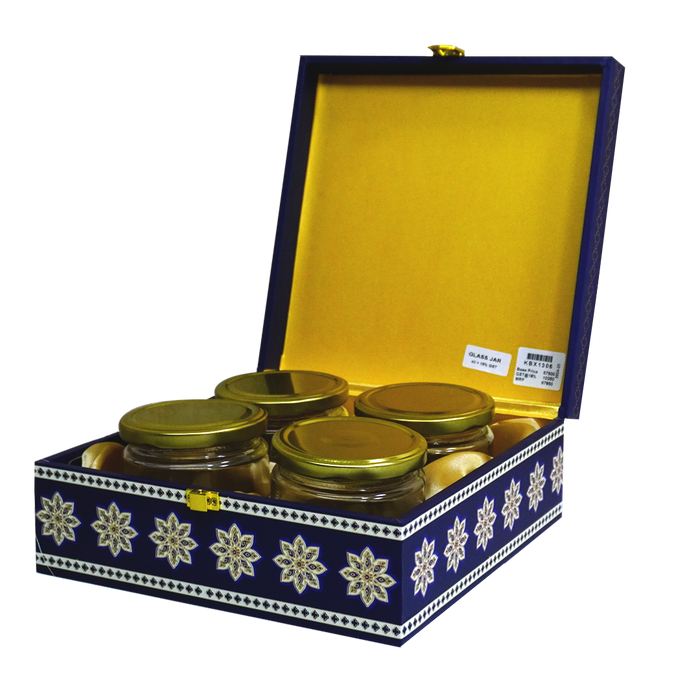 Blue Mandala Jar Box Invitation-King of Cards