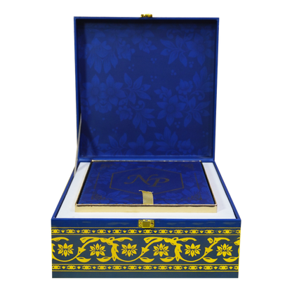 Dark Blue Scodix Luxury Box Invitation-King of Cards