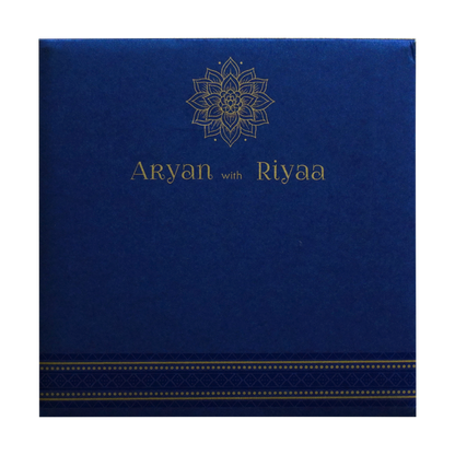 Dark Blue Door Wedding Invitation-King of Cards