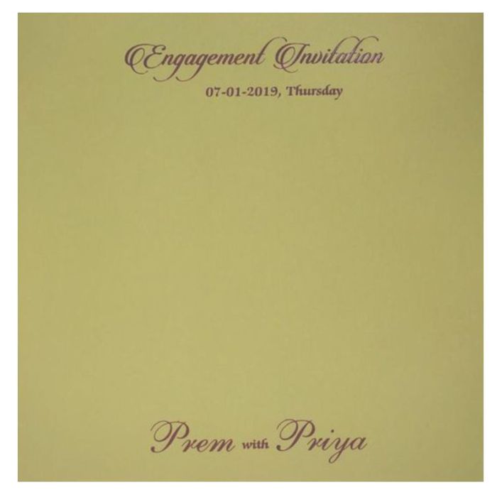 Pista Green Invitation Card-King of Cards