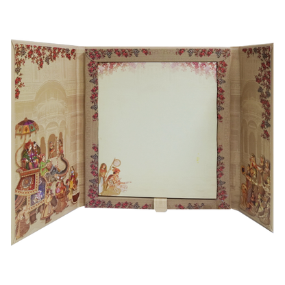 Light Brown Bride Groom Wedding Invitation Card-King of Cards