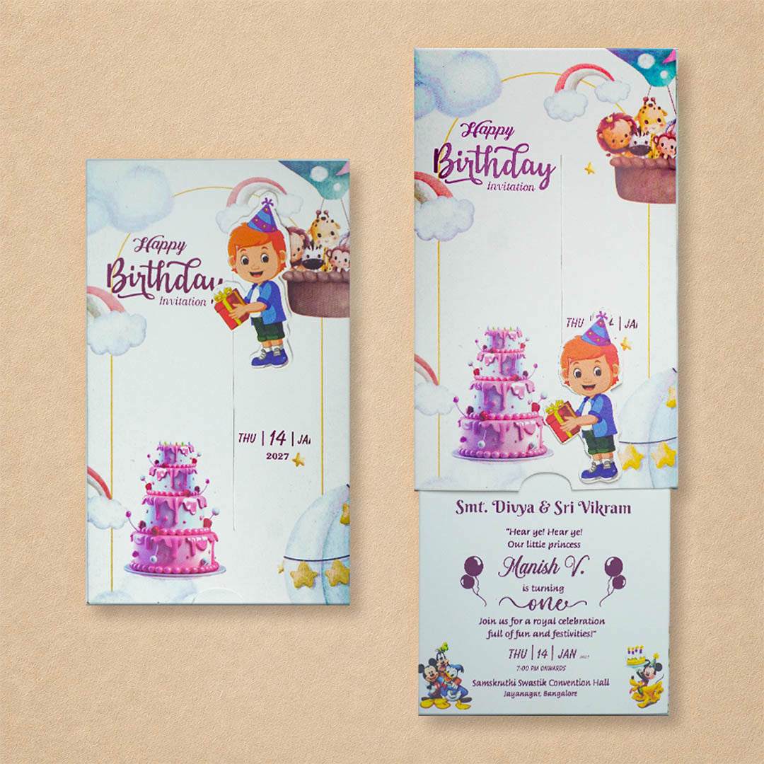 White Boy Birthday Card-KNKRL112