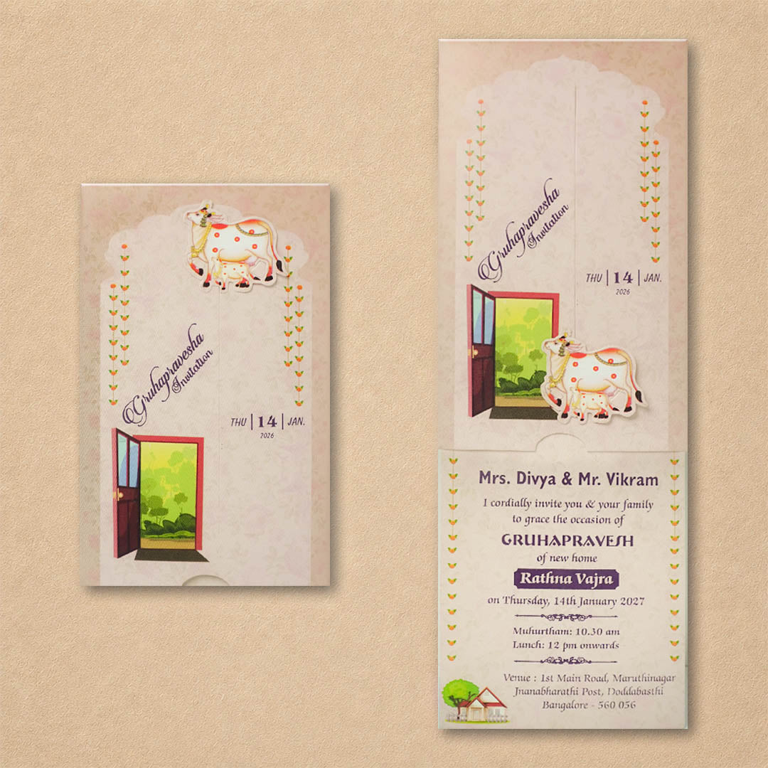 Pink House Warming Card - KNKRL117