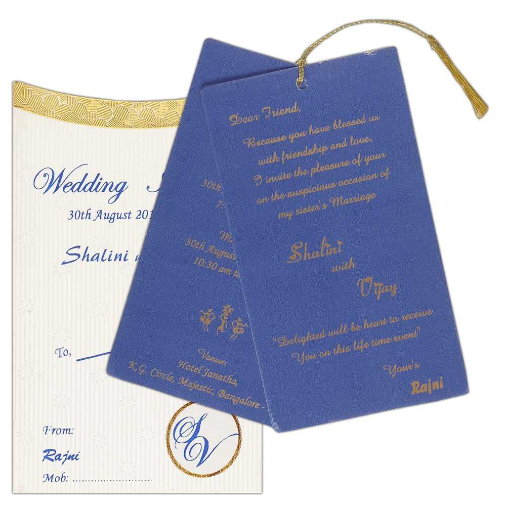 Invitation Card - Elegant Personal Wedding Invitation Card-KNK1369