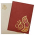 Invitation Card - Stylish Arisha Kumkum Ganesha Wedding Card-KNK1489