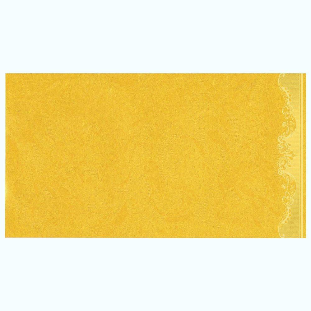 Alluring Gold Shading With Floral Border Wedding Card-KNK1716