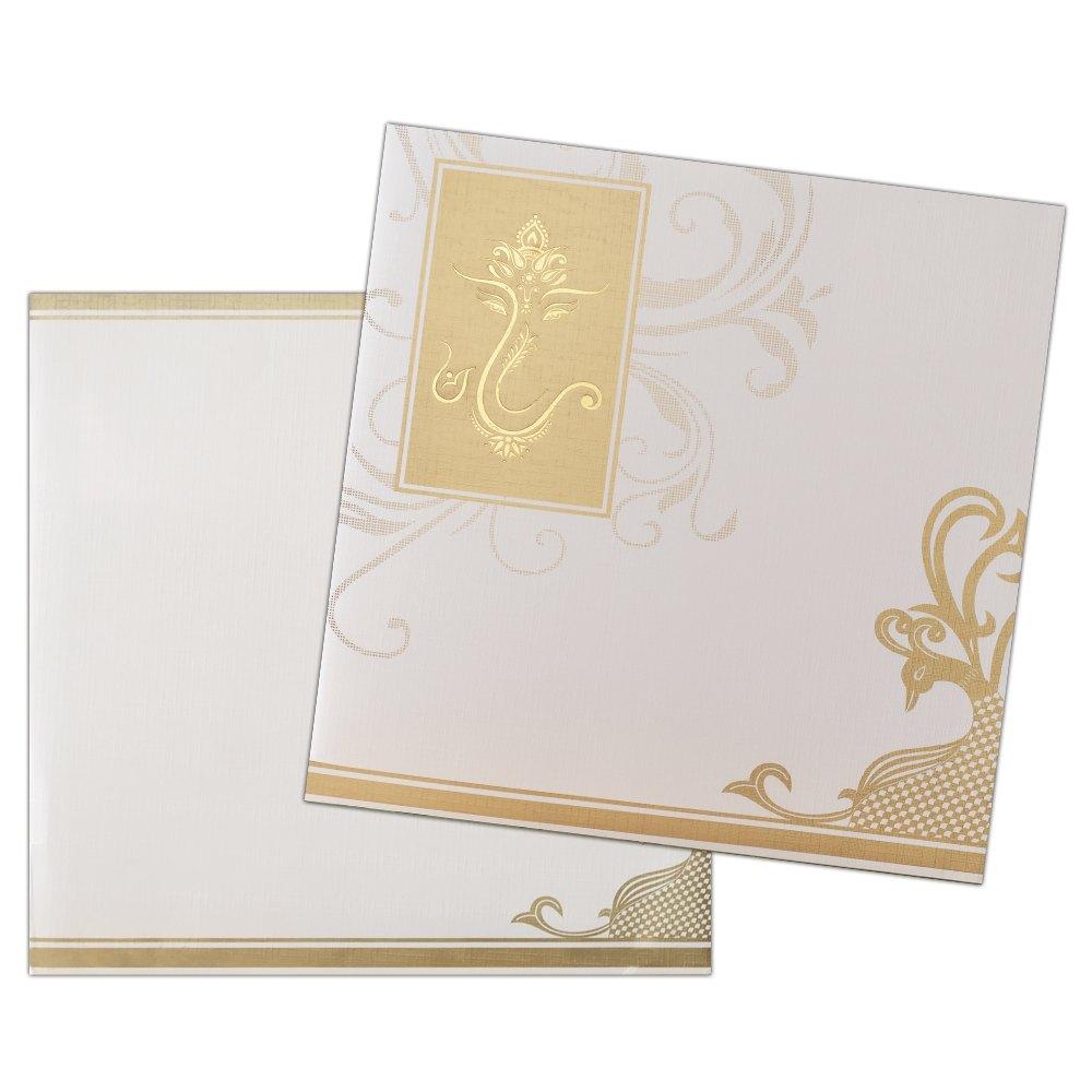 Exclusive Peacock Hindu Wedding Card-KNK1724