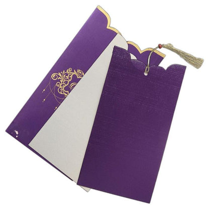 Invitation Card - Violet Personal Wedding Invitation-KNK1879-King of Cards