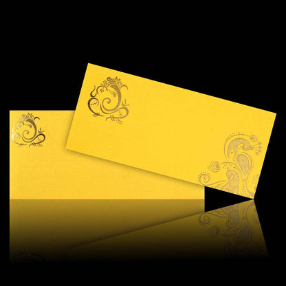 Gold Peacock Design Personal Card