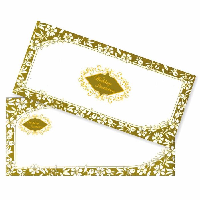 Green Golden Invitation Card-King of Cards